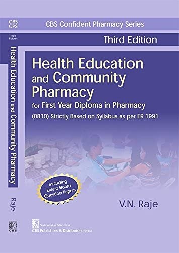 Health Education And Community Pharmacy For First Year Diploma In Pharmacy 3Ed (Pb 2022) 